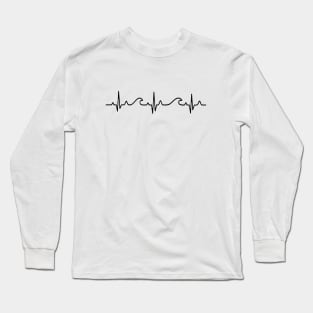 waves, surfing, heart, rate, beach shirt,surf, surfer,shirt, summer shirt, Long Sleeve T-Shirt